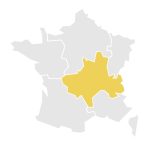 carte de la région Rhône-Alpes de la France