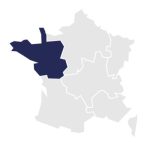 carte de la région ouest de la France