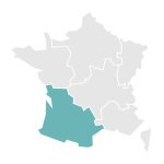 carte de la région sud-ouest de la France