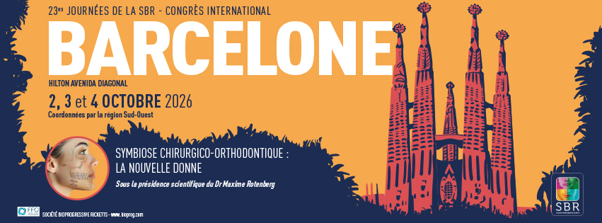 Bannière du congrès international de Barcelone de la SBR, les 2,3 et 4 octobre 2026